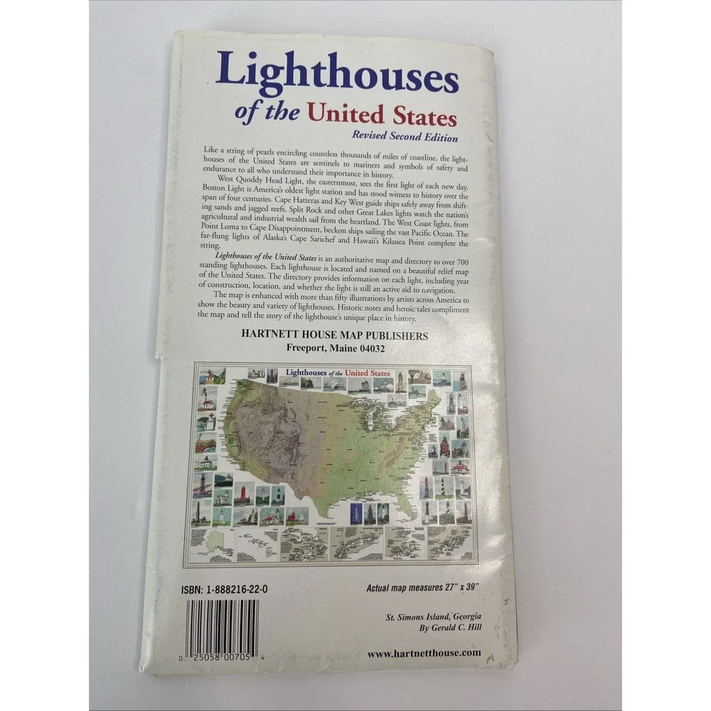 Lighthouses‎ Of The United States Map Second Edition